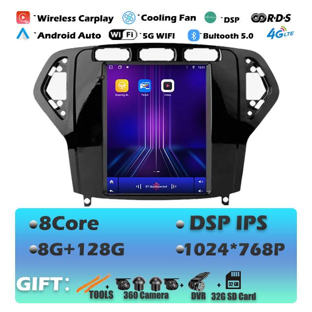 9.7“ IPS For Ford Mondeo 2007-2010 Carplay Android 14 Car Radio Multimedia Video Player Navigaion Head Unit Stereo Audio