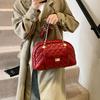 New fashionable rhombus chain airport bag single shoulder oblique span women's bag large capacity