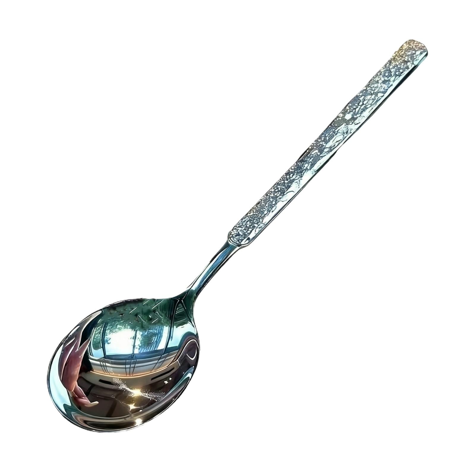 Stainless Steel Household Round Headed Long Handled Spoon