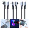 Mobile Phone 90 Degree Quick Charging 100W Fast Charging USB C to USB C Cable Wire Right Angle Data Charging Cable