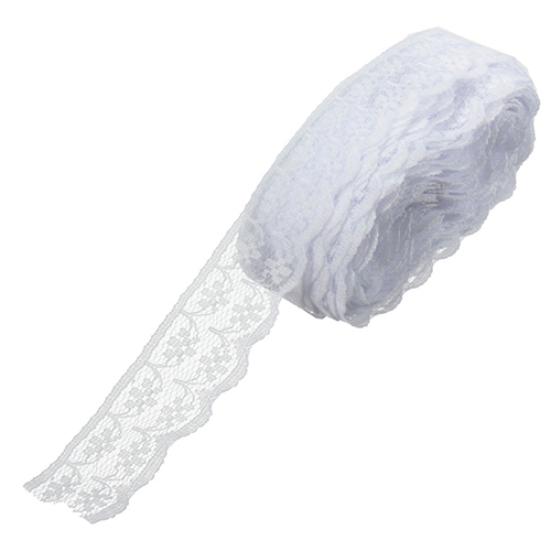 

10 ярдов, ремесленные изделия, вышитая сетчатая лента с кружевной отделкой, поделки своими руками, 22 мм белый