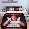 Eminem 3pcs Bedding Set Duvet Cover Closure Includes 1 Duvet Cover & 2 Pillowcases for All Seasons Bedroom Home Dorm Decor