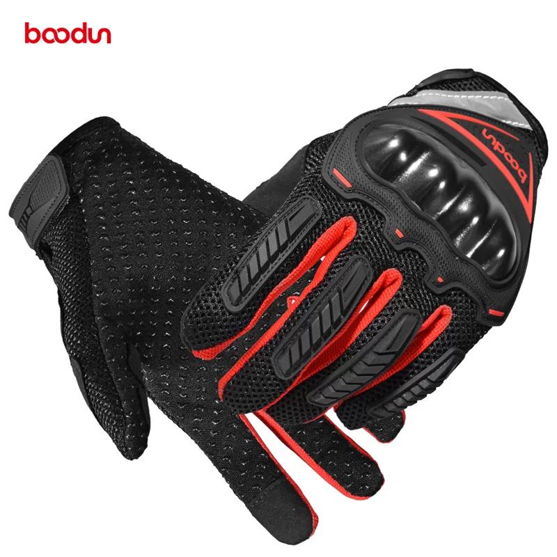 Motorcycle Riding Gloves, Four-Season Anti-Fall Racing Gloves, Summer Breathable Motorcycle Rider Anti-Slip Gloves for Men and Women