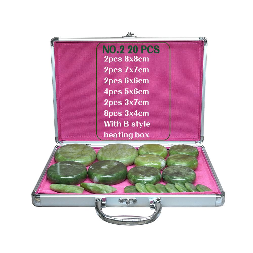 

Массажный набор Tontin с горячими камнями, нагреватель, коробка для снятия стресса, боли в спине, уход за здоровьем, точечный массаж, лавовые базальтовые камни для здравоохранения 20PCS NO.2