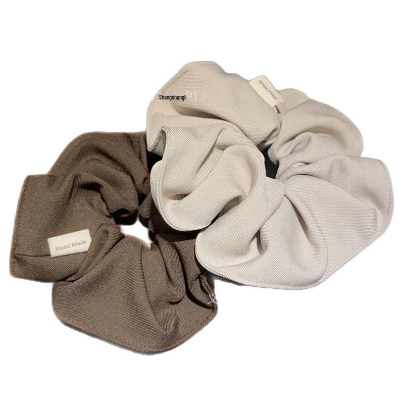 Высококачественная ретро-резинка для волос женская, однотонная, в корейском стиле