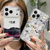 Silicone Clear Phone Case For iPhone 17 16 Pro 15 14 13 12 Pro Max 11 Transparent Shockproof Soft TPU Map Airplane Pattern Cover
