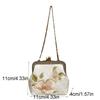 Flower Embroidery Banquet Bag Metal Buckle Ladies Clutch Bag Portable Hanfu Handbag  Wedding