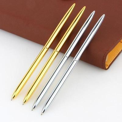 Pix Fashion Pen Business Ball Point Pen Golden Silver Clip Negru Reumple Scriere