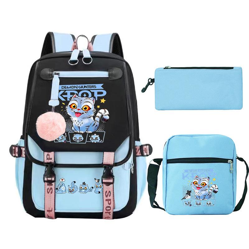 Animation Cartoon With High Value Schoolbag, Primary And Secondary School Students Leisure Backpack, Pencil Bag Set