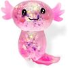 Jouet Anti-stress (Squishy) - WENZYLIQUOX - Axolotl - Rose - Effet Scintillant - TPR Souple 10x9cm