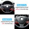 LHD RHD Auto Carbon Faser Lenkrad Abdeckung Trim Ersatz Für BMW 5 5GT 6 7 Serie F10 F11 F07 f06 F12 F01 F02
