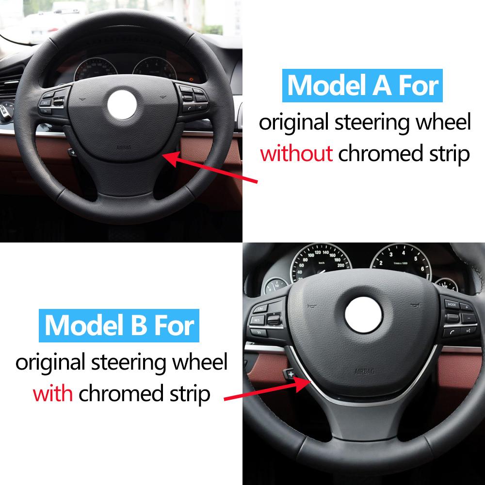 LHD RHD Inlocuire de acoperire a volanului auto din fibră de carbon pentru BMW 5 5GT 6 7 Series F10 F11 F07 F06 F12 F01 F02