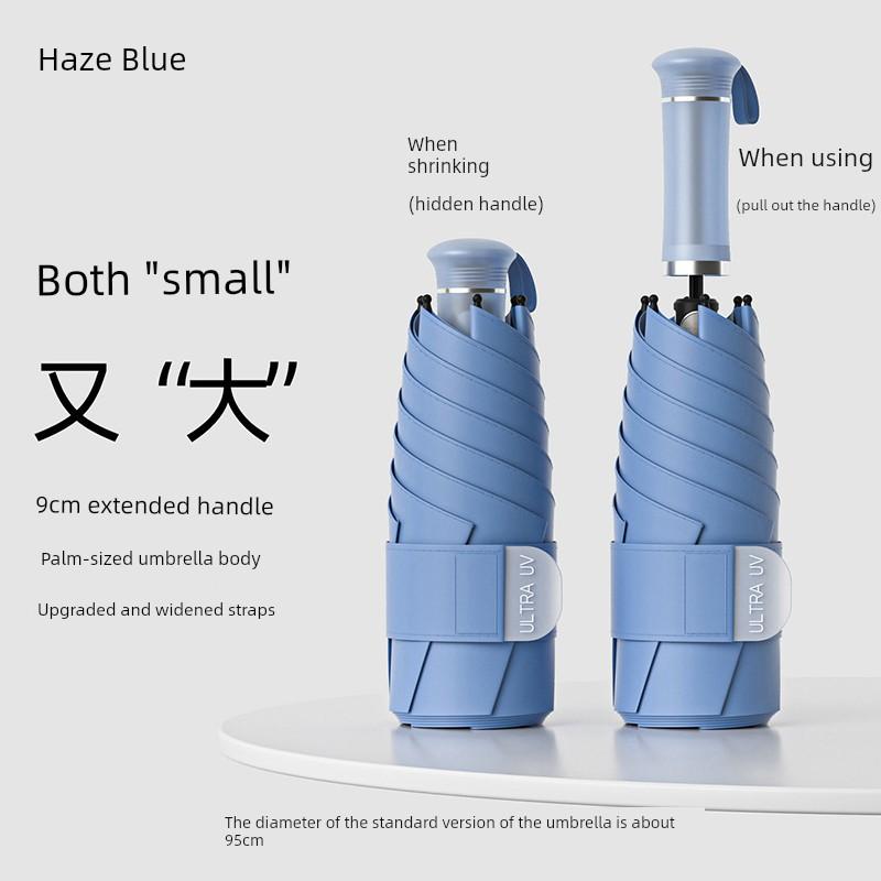 Compact Portable Umbrella for Women, Sun Protection, Uv Protection, Sunshade Umbrella, Large Size, 50% off Umbrella, Dual-Use for Sun and Rain