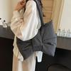 Nylon Puffer Shoulder Bag Women Bowknot Tote Bag Adjustable Strap Female Handbags Purse Causal Crossbody Messenger Bag