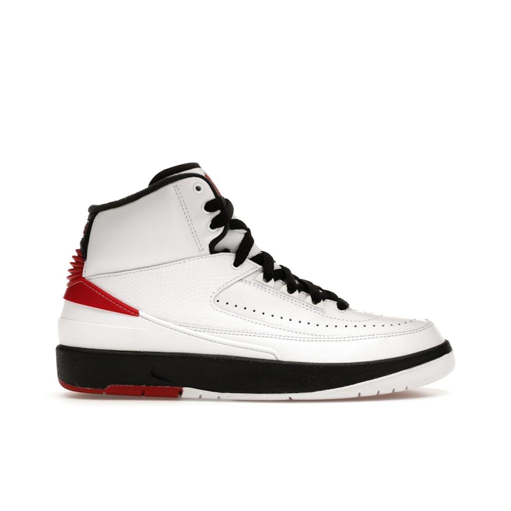 Air Jordan 2 Retro GS Chicago 2022 Kids Sneakers White Black Varsity-Red DX2591-106