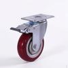 Juliang 2.55 Inch Polyurethane PU Silent Swivel Caster Wheels for Carts and MediumDuty Shelving 2.5