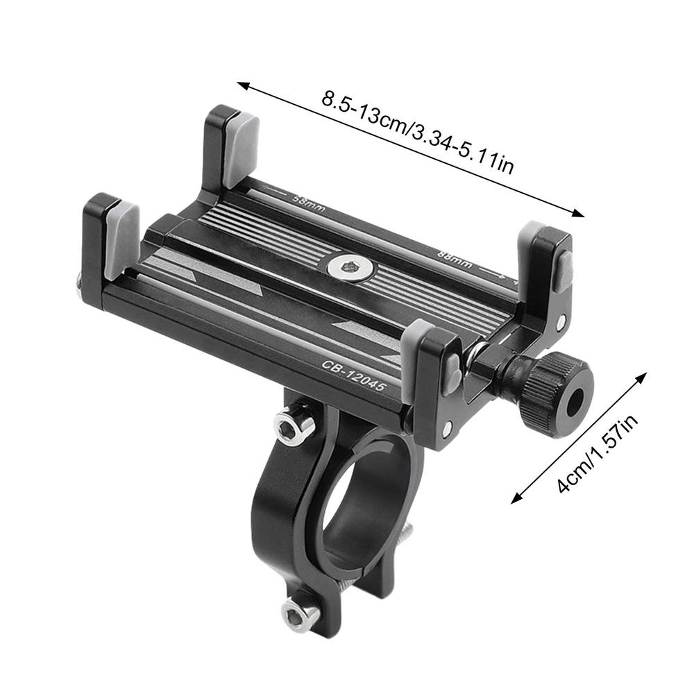 

Bicycle Phone Holder Aluminum Alloy Bike Handlebar Phone Mount 360 Rotatable Cell Phone Rack Bracket For Cycling Bike Accessory чёрный