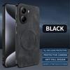 Magnetic Case For POCO X7 Pro Case MagSafe Napa-textured PU Silicone Leather Back Cover Xiaomi Poco X7 Pro 5G Shockproof Bumper