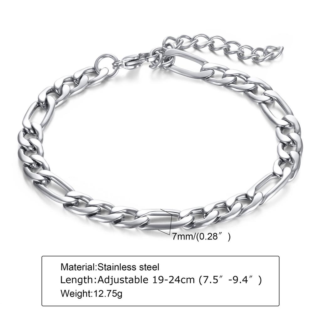 Sword Bracelet, Mens Chain Link Bracelet , Stainless Steel Dagger Bracelets Gifts for Boyfriend
