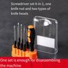 1PC Eight-in-one Screwdriver Cross One-word Screwdriver Household Combination Tool Set Dual-purpose Small Screwdriver Plum Blossom Flat Mouth