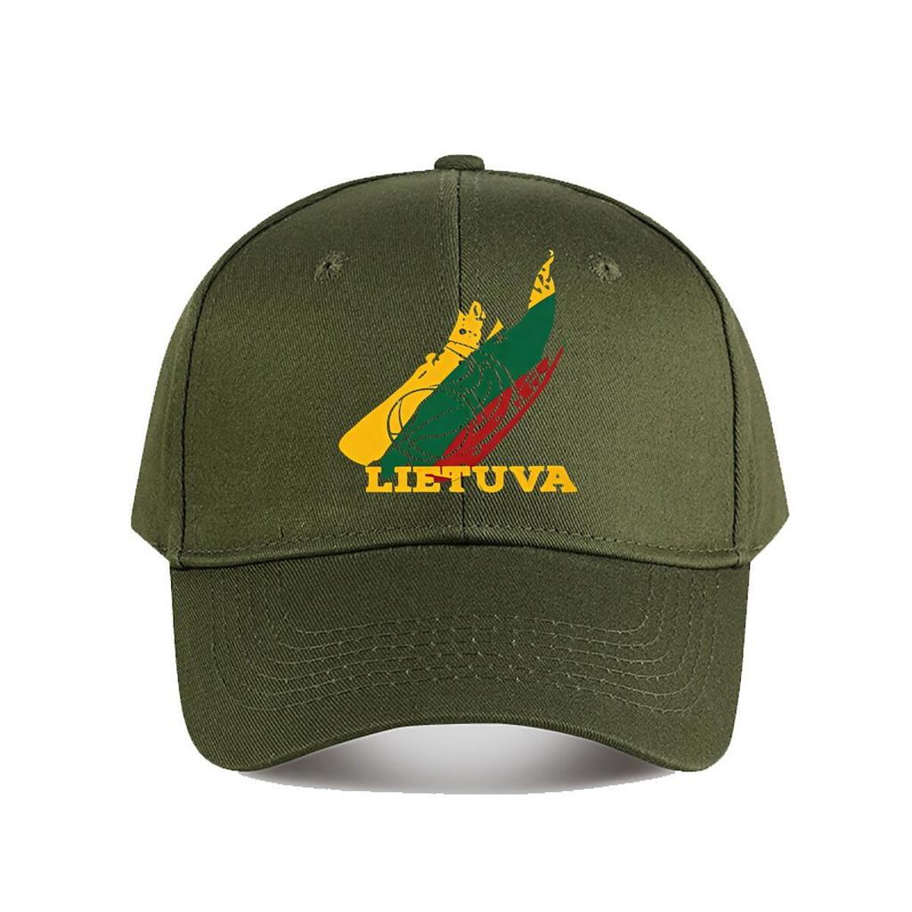 Lietuva Embroidered Vintage Washed Baseball Cap Baseball Cap Fashion Unisex Sunhat Womens Outdoor Sports Snapback Cap