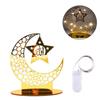 Ramadan Acrylic Eid Mubarak Decoration,Mosque Muslim Table Decor LED Moon Islam