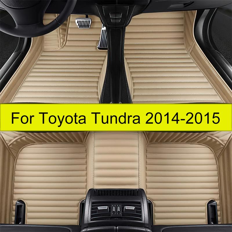 Car Floor Mats For Toyota Tundra Five Seats 2014 2015 Auto Foot Pads Automobile Carpet Cover Interior Accessories
