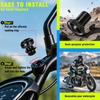 4 PCS Motorcycle Mirror Hole Plug M10 X 1.25 Universal Motorcycle Rear View Mirror Screws Suitable for Most Motorcycle (Black, 2 Clockwise + 2