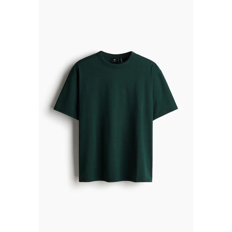 

HM Men s and Women s T-shirt Autumn Cool Coolmax®Breathable Heavy Weight Loose Couple Outfit Short Sleeve 0948441 Forest Green 180/116(XL)