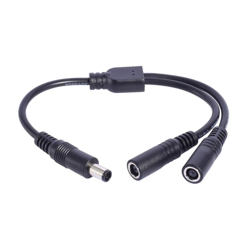 30cm Long PVC DC7.4x5.0mm Splitter Cable Ensuring Stable Power Transmission and Long Use for Various Devices