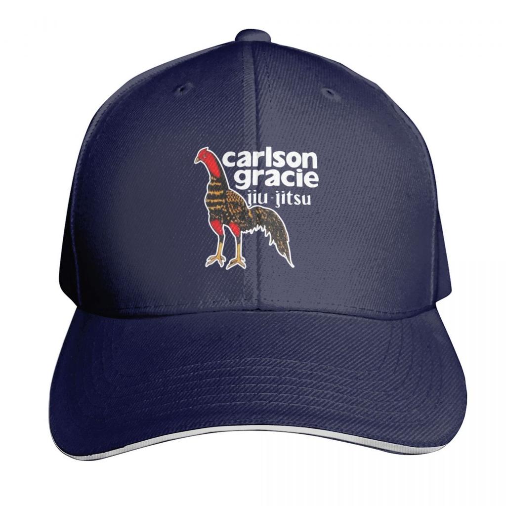Carlson Gracie Team Logo Rooster Baseball Cap Rave Beach Hat Big Size Hat Horse Hat Womens Unisexs
