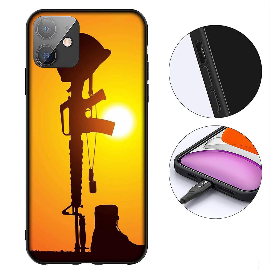 Camo Military Army Camouflage Pattern Phone Case for Apple iPhone 12 13 Mini XS 11 Pro Max 7 8 Plus + XR 8+ X SE 2020 SE3 Cover