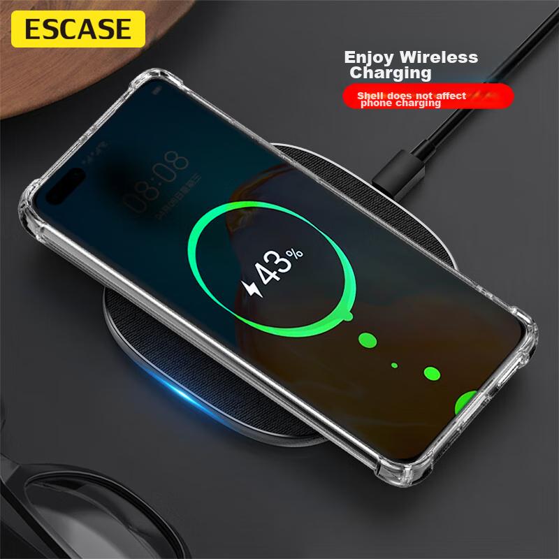 Huawei P40 Pro+ Phone Case, Full Protection Shockproof Soft with Air Cushion, Dual Material Anti-Drop Trendy, German Bayer TPU, High Transparency
