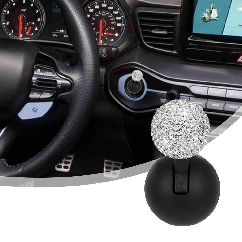 MacilKurtlar Car One-Touch Start Button Locker, Car Push To Start Button Locker, Auto Rhinestone