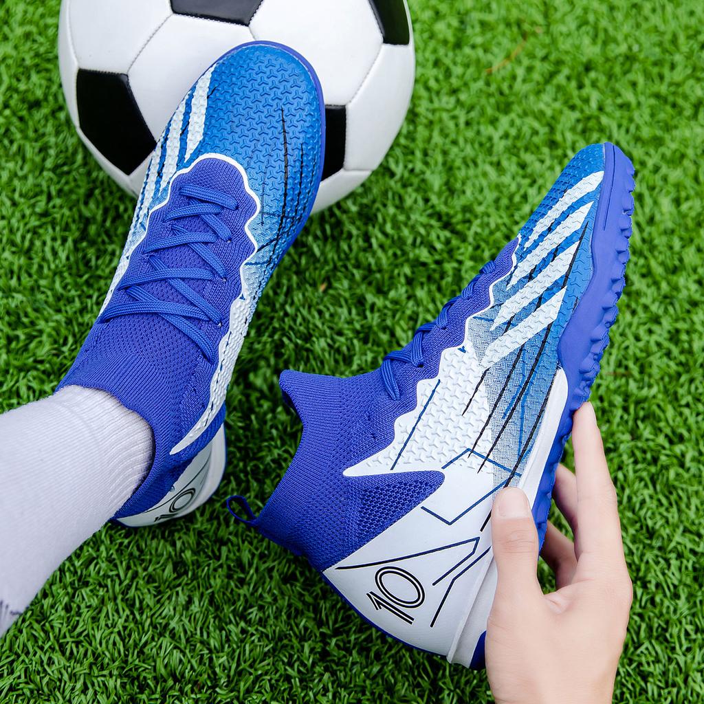 Men's Soccer Shoes Large Size Ultralight Football Boots Boys Sneakers Non-Slip AG/TF Soccer Cleats Ankle Boots Unisex