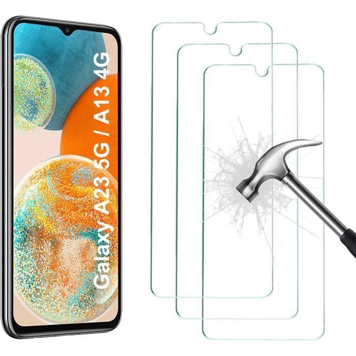 Lot de 3, Verre Trempé Compatible avec Samsung Galaxy A13 4G et Galaxy A23 5G (6.6), Film Protection écran sans Bulles d'air U[317]