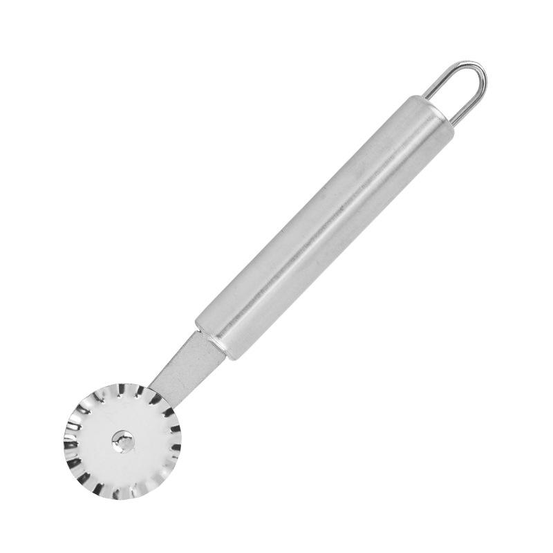 Stainless Steel Double Wheel Pizza & Cookie Cutter Roller