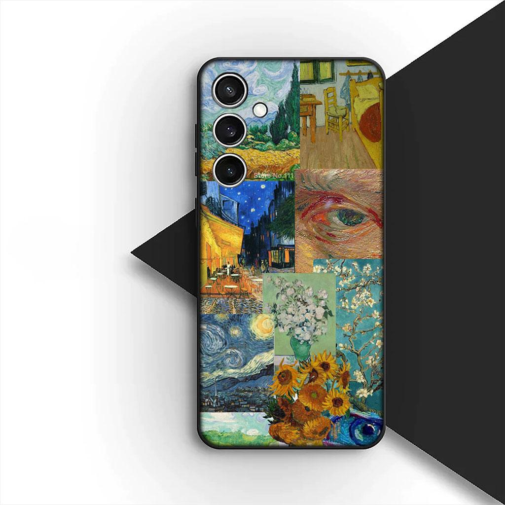 Sunflower Starry Night Van Gogh Phone Cover Case for Motorola Moto Edge 70 60 Fusion NEO Pro G Stylus G56 G96 G04 G05 20 Casing