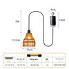 Rattan Weave Solar Camping Light