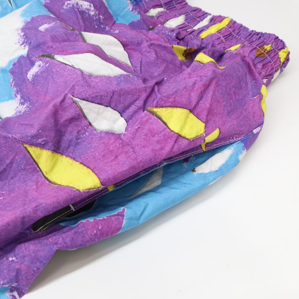 TYPICAL FREAKS TYPICAL FREAKS all-over print cotton wide pants Bottoms M Purple Blue WhiteUsed