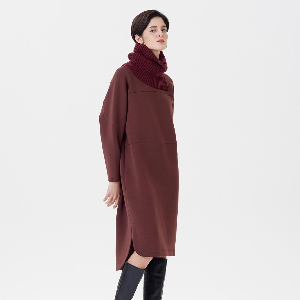 Pin Black Turtle Knit One-Piece Wine
