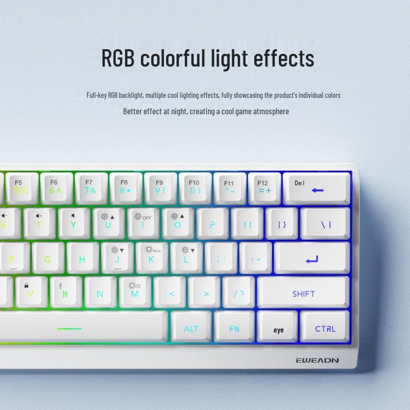 Qianxingzhe F61/F68 Portable Bluetooth Mechanical-Feel Wireless Keyboard