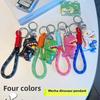 Dinosaur Keychain Silicone Fun Mechanical Keyring For Kids Bag And Keys Car