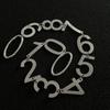 Silver-Tone Metal Pants Chain for Men and Women, Number-Shaped Linked Design with Connecting Rings for Punk, Techwear, and Stage Outfits