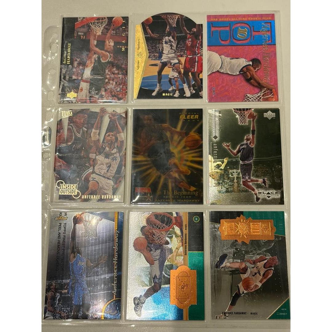 Used Anfernee Hardaway NBA Trading Card Set of 25