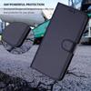 For iPhone 17 Leather Case Wallet Stand Phone Cover with Wrist Strap