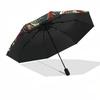 1pc Dragon Pattern Automatic Folding Umbrella - Compact 8-Rib Design,Perfect Gift for Friends & Family yy250926050