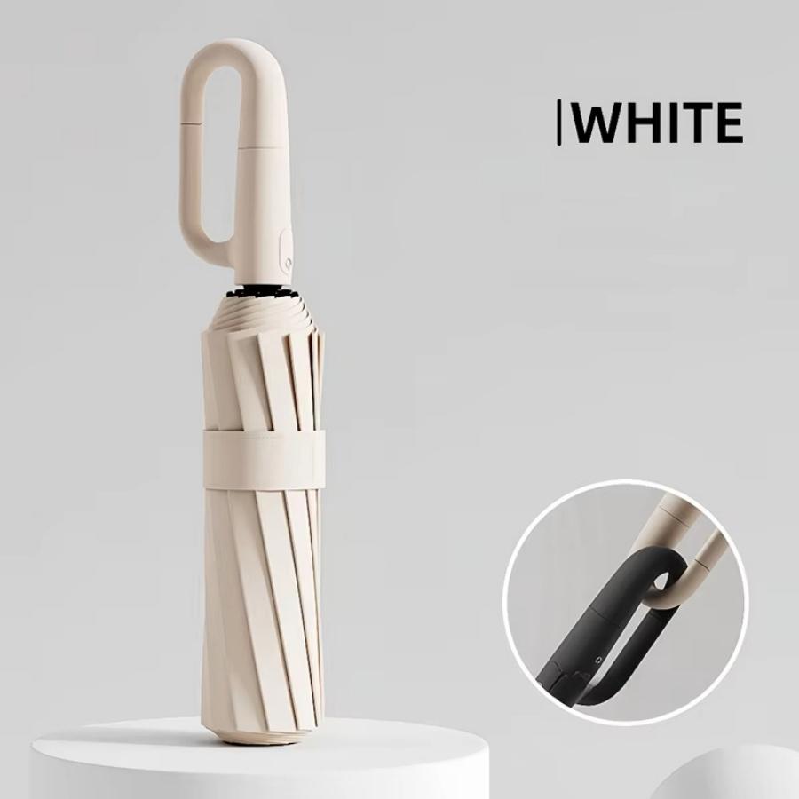 

Windproof Strong Umbrella 105CM Reinforced Ring Buckle Handle 20 Double Bone Automatic Large Folding Sunproof Big Umbrellas бежевый