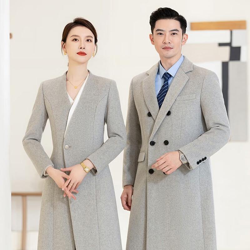 Women's Professional Wool Blend Mid-Length Coat