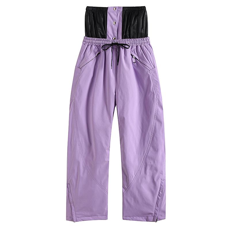 Unisex Waterproof Thickened Ski Pants - Warm, Loose Fit for Winter Sports